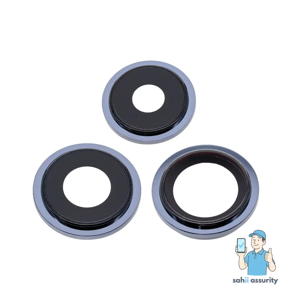 Camera Lens Glass with Frame for Apple iPhone 13 pro Blue